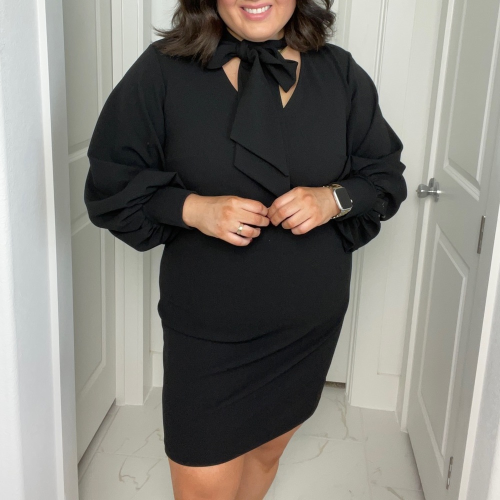 Black dress.